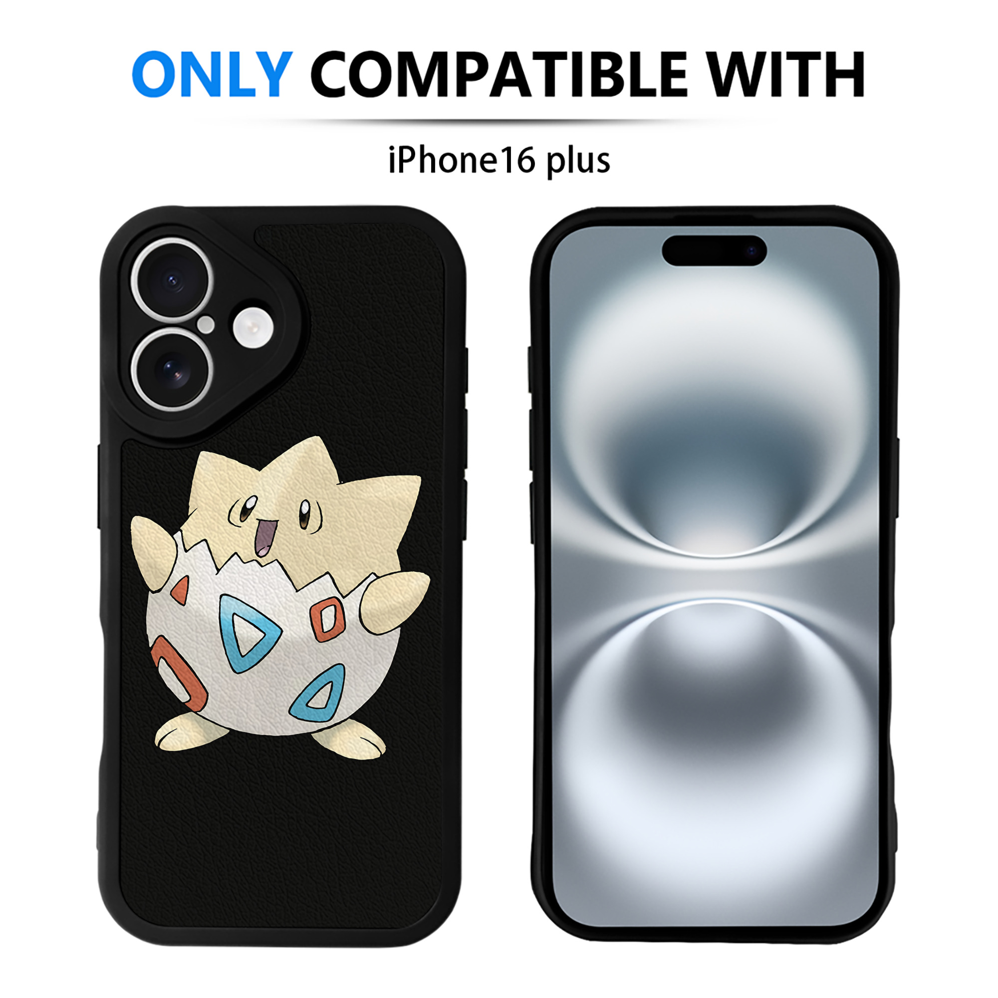 （画像用） ポケットモンスター Pokémon 【iPhone 16シリーズ対応】シリコンスマホケース（レザー調） 材質：シリコン